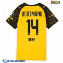 Fotballdrakt Dame Borussia Dortmund Maximilian Beier #14 Hjemmedrakt 2025-26 Kortermet